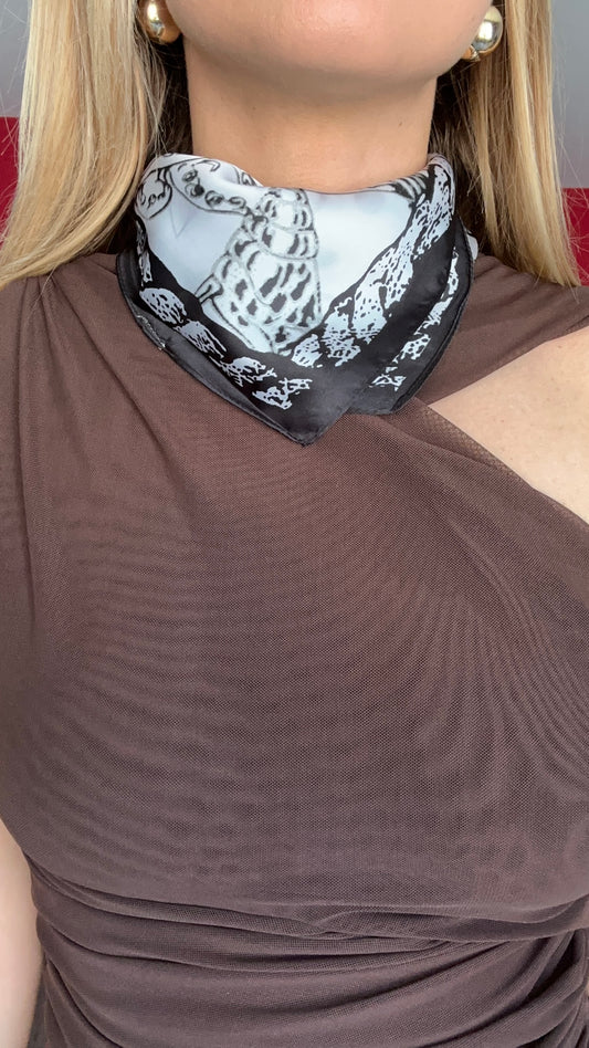 FOULARD CALYPSO NOIR