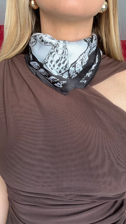 FOULARD CALYPSO NOIR