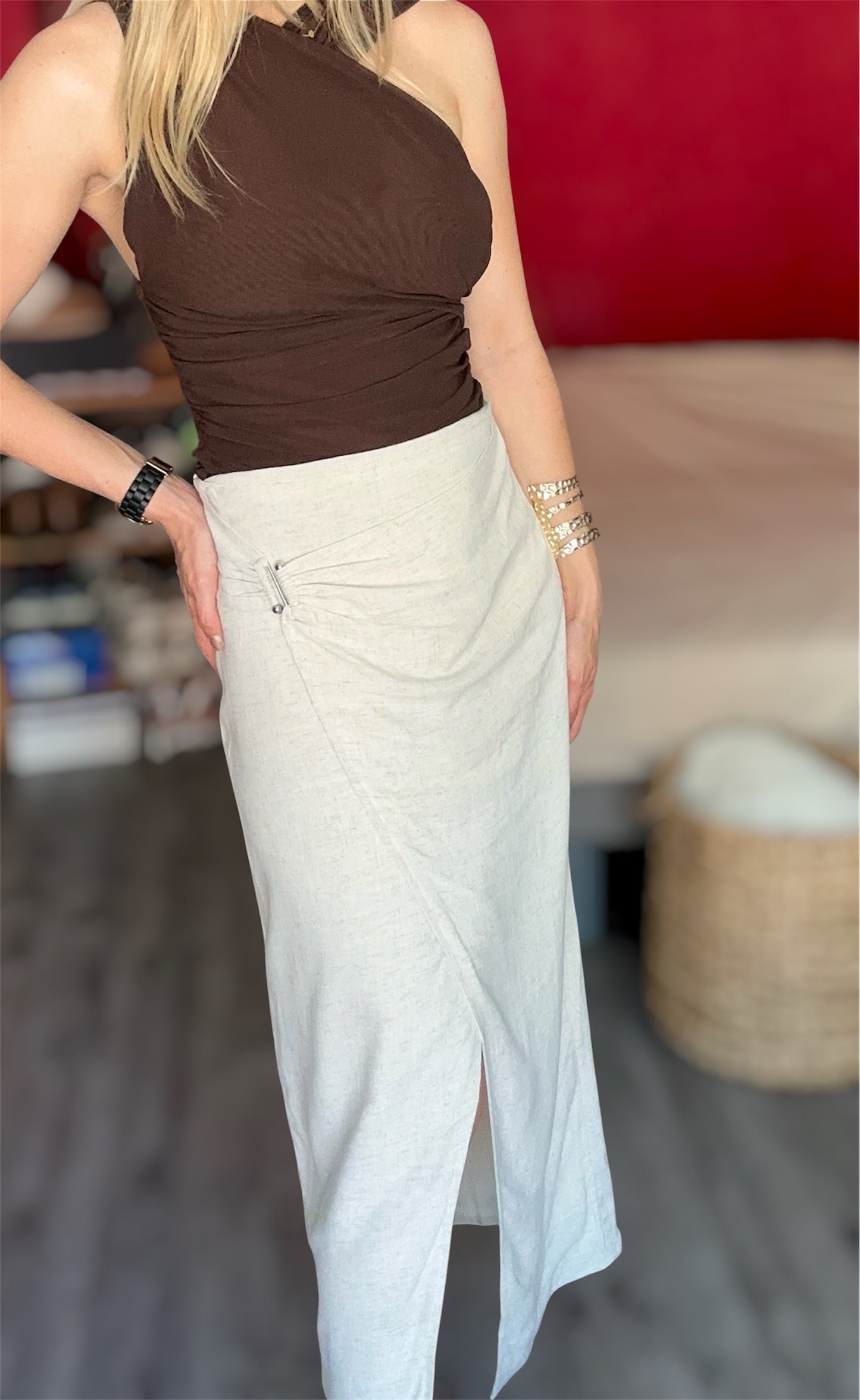JUPE KAIA BEIGE