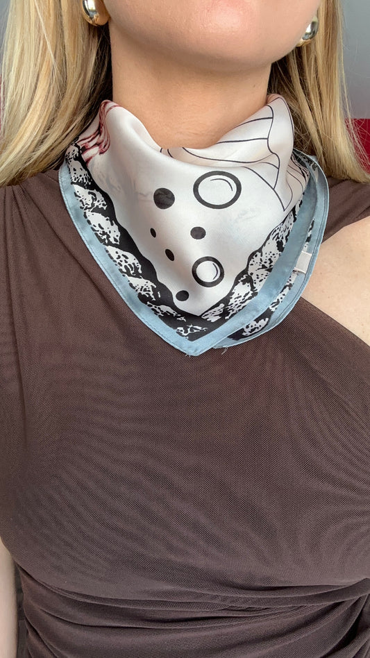 FOULARD CALYPSO GRIS