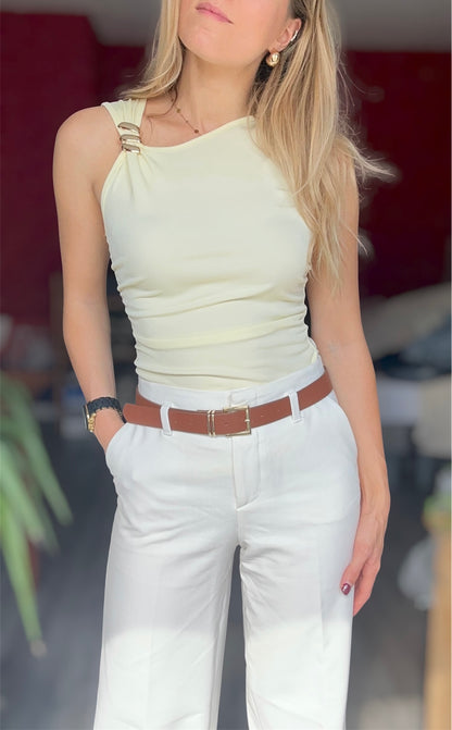 TOP ARIA JAUNE