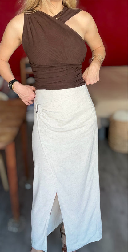 JUPE KAIA BEIGE
