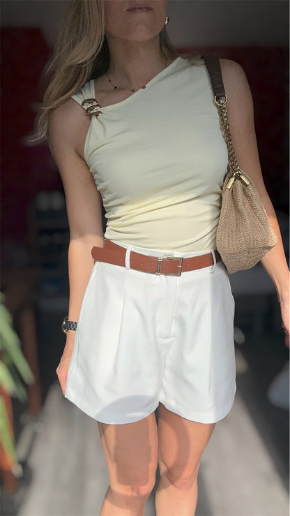 SHORT ROMY BLANC