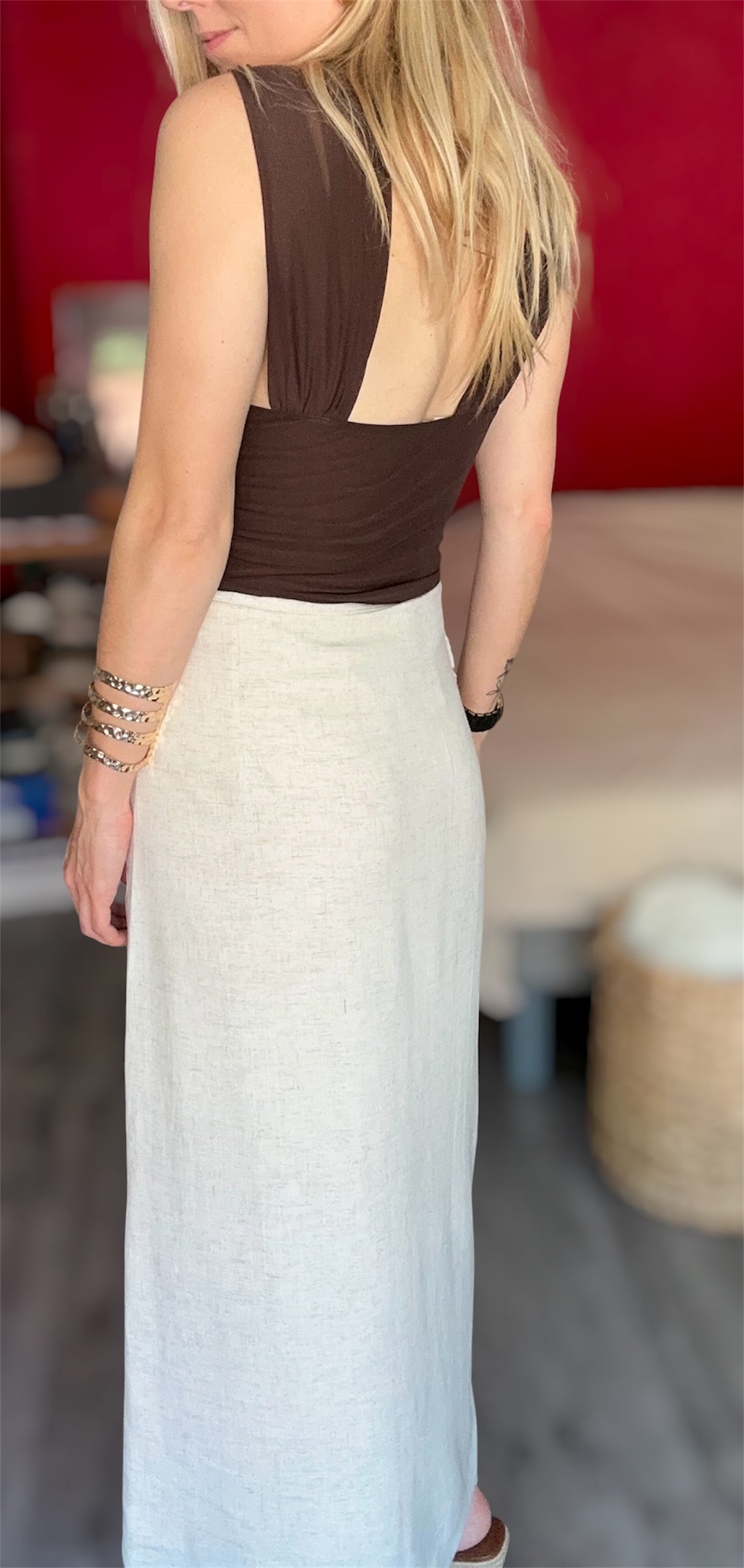 JUPE KAIA BEIGE