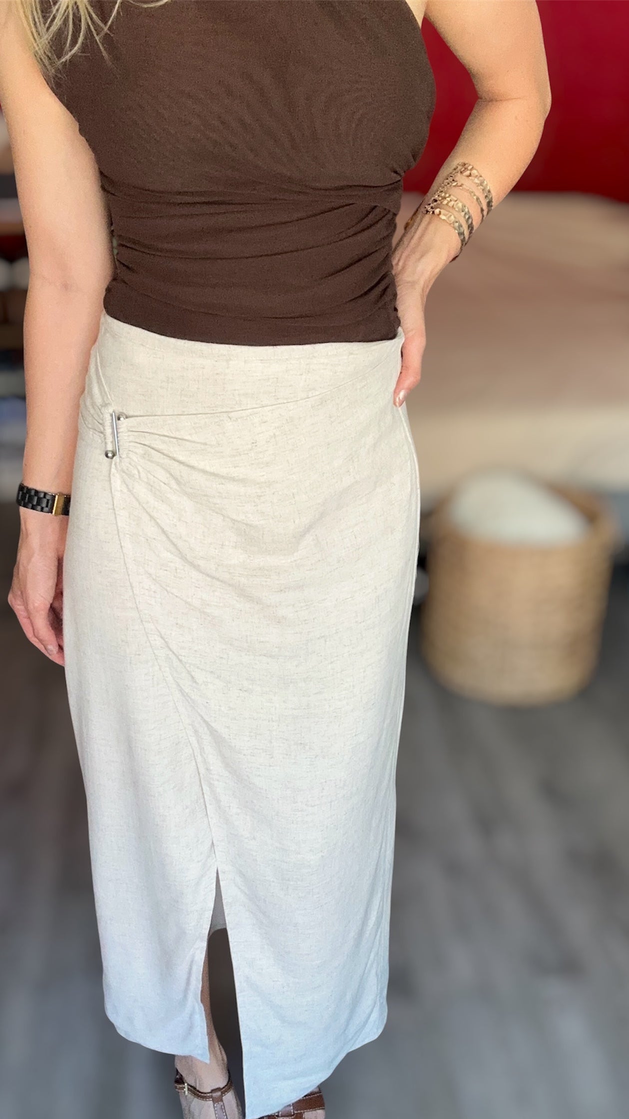JUPE KAIA BEIGE