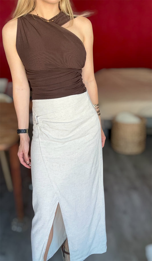 JUPE KAIA BEIGE
