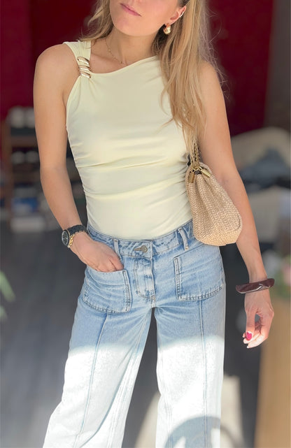 TOP ARIA JAUNE