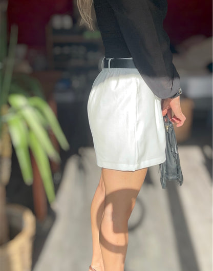 SHORT ROMY BLANC