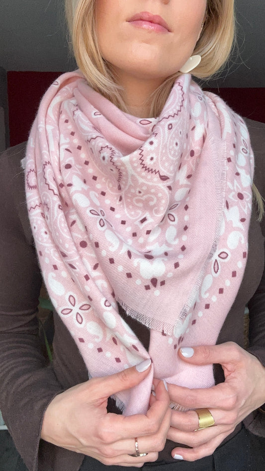FOULARD LOUNA ROSE
