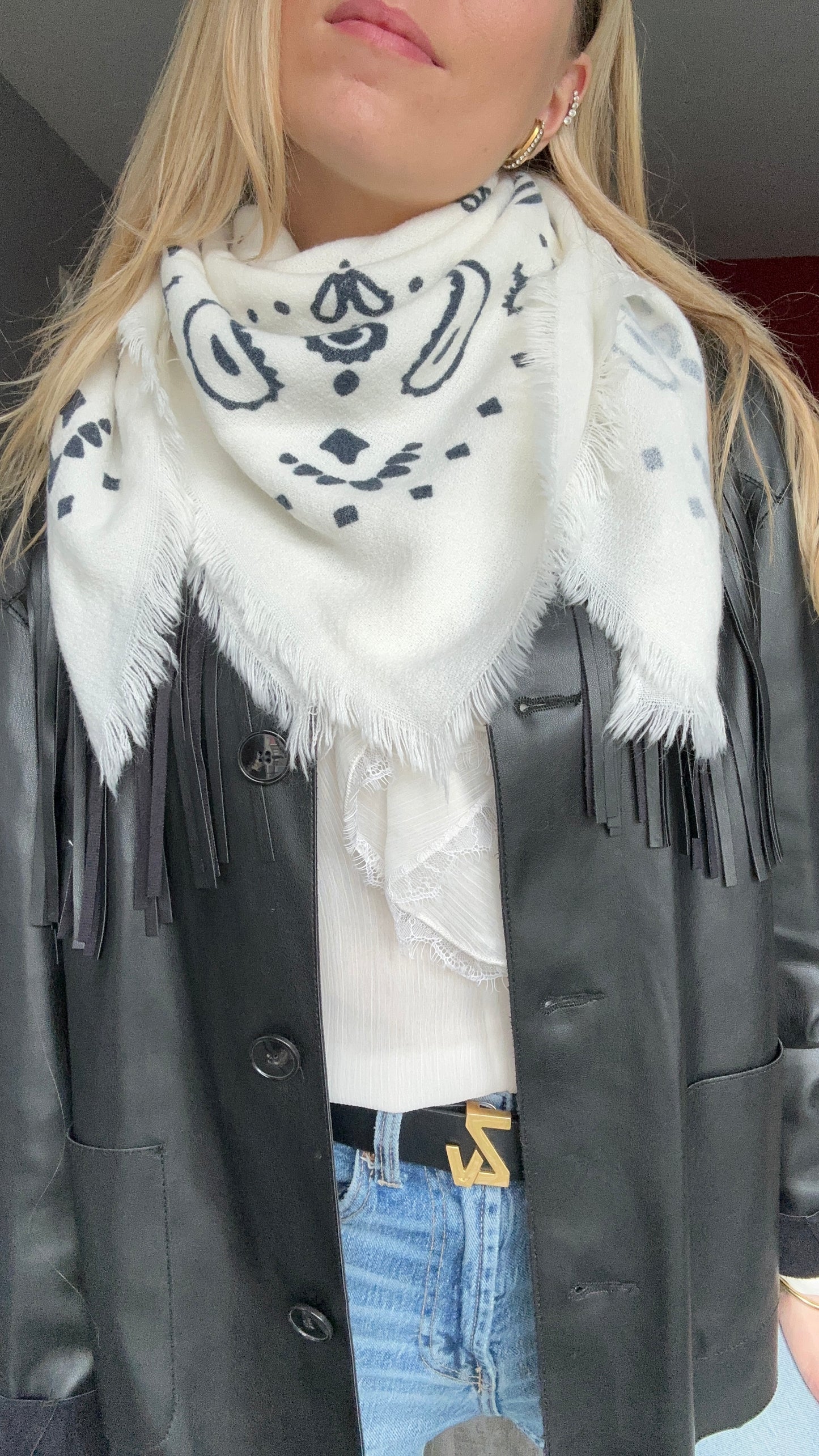FOULARD TESSA BLANC