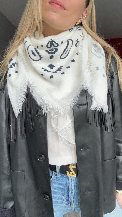 FOULARD TESSA BLANC