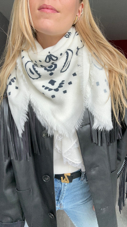 FOULARD TESSA BLANC