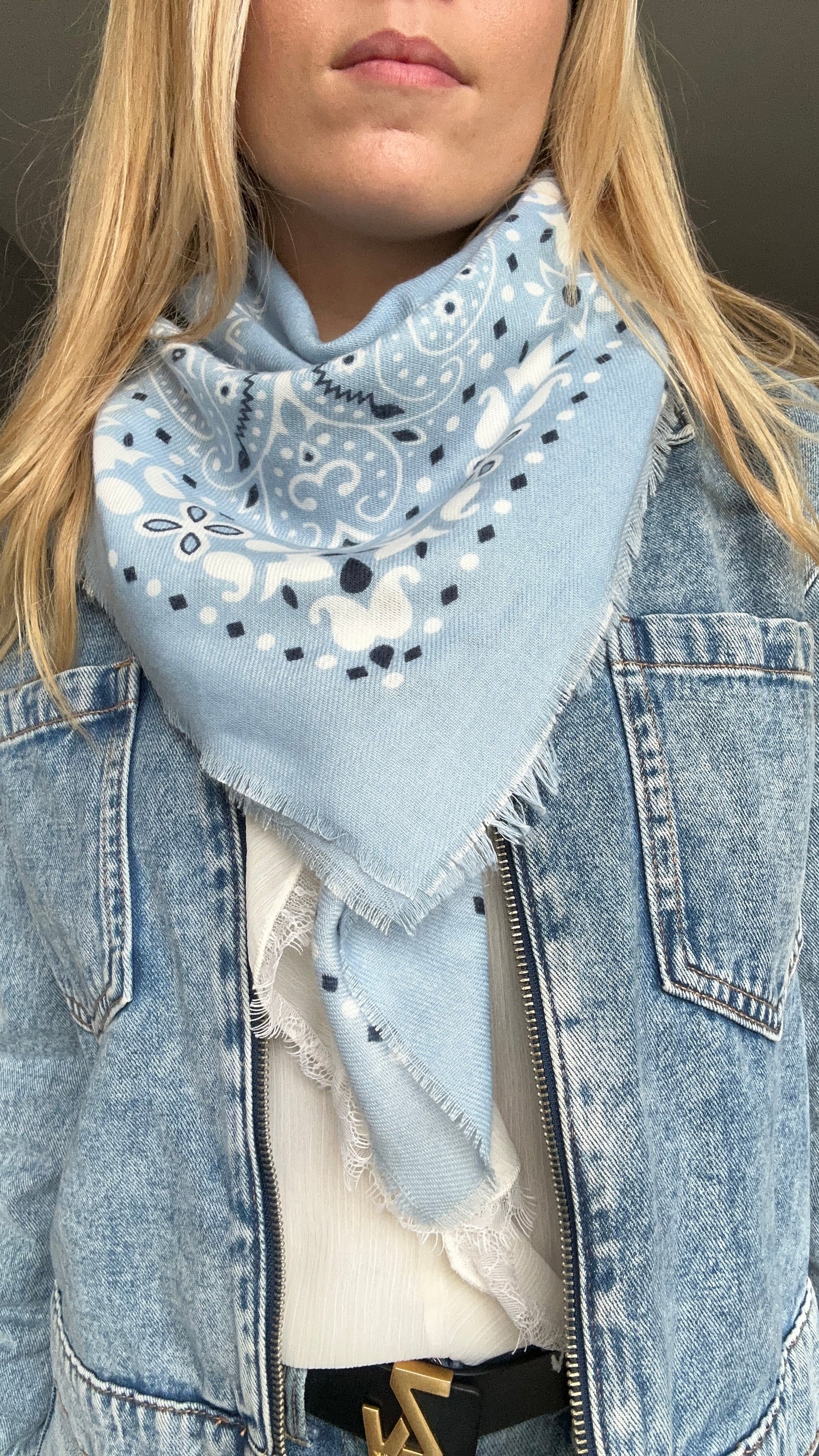 FOULARD LOUNA BLEU