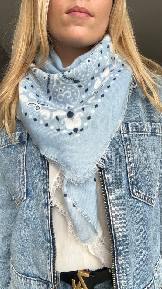 FOULARD LOUNA BLEU
