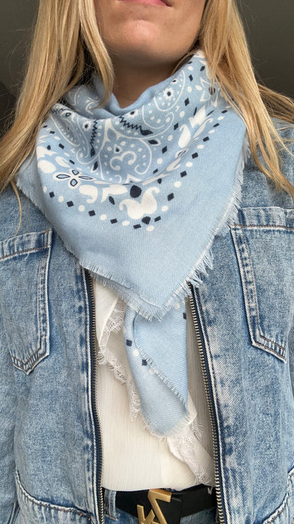 FOULARD LOUNA BLEU