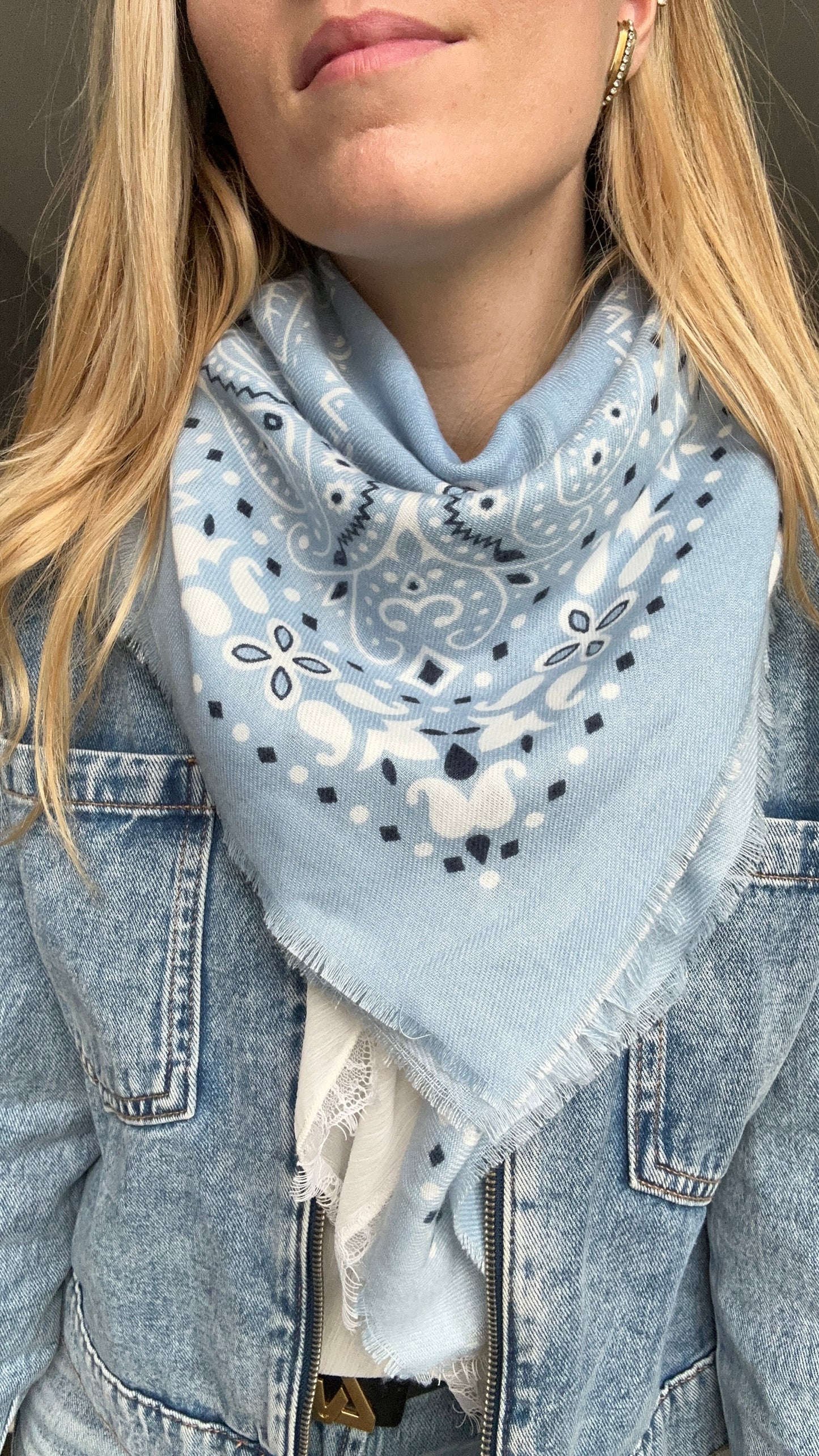 FOULARD LOUNA BLEU