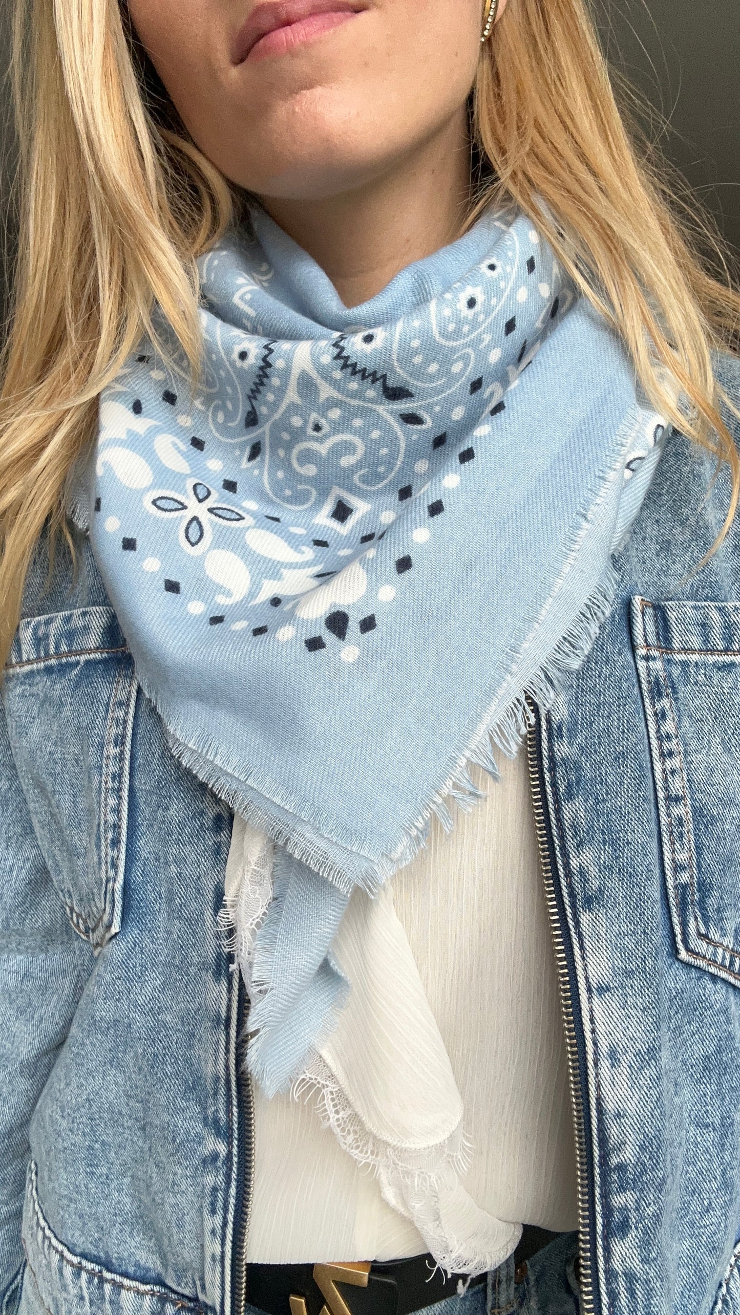 FOULARD LOUNA BLEU