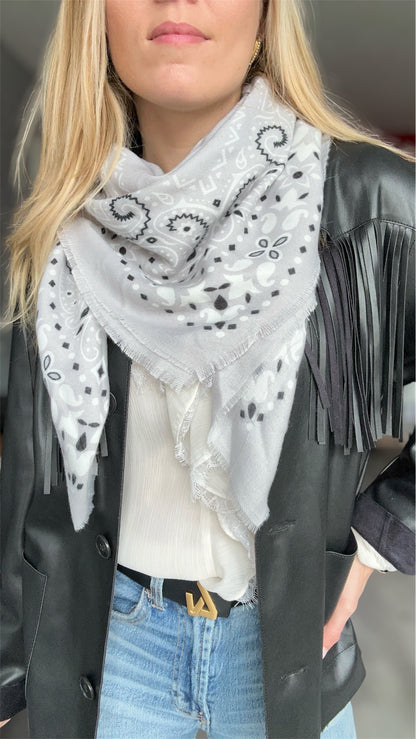 FOULARD LOUNA GRIS