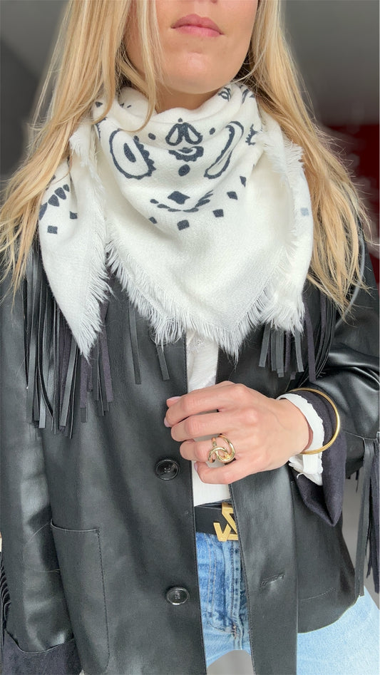 FOULARD TESSA BLANC